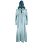 Baby Blue satin hooded gown