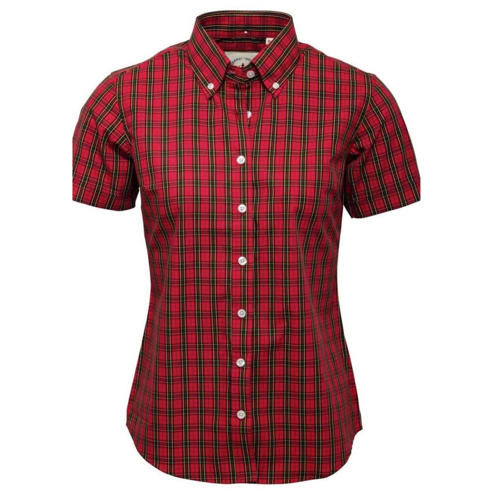 Ladies Red Tartan check shirt