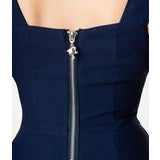 Barbie x Unique Vintage Navy Sheath Sensation Wiggle Dress