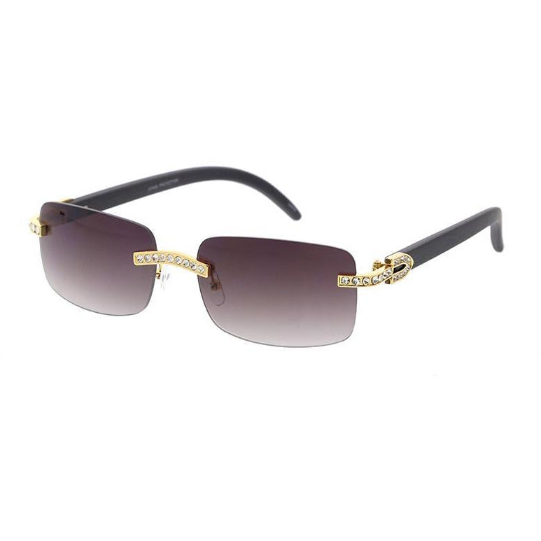 Rimless Rectangular Frames 90’s, Unisex