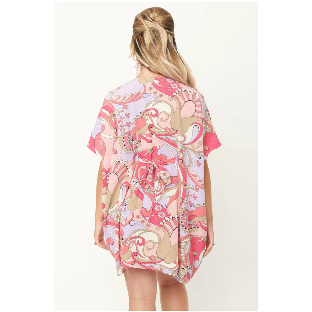 Pink Paisley Print Roper Caftan