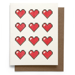 8 bit heart card