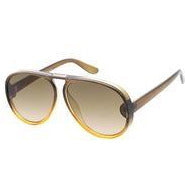 Unisex Plastic Large Aviator Crystal Ombre Frame multiple colors