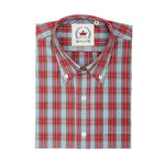 Ladies Light blue checked button down