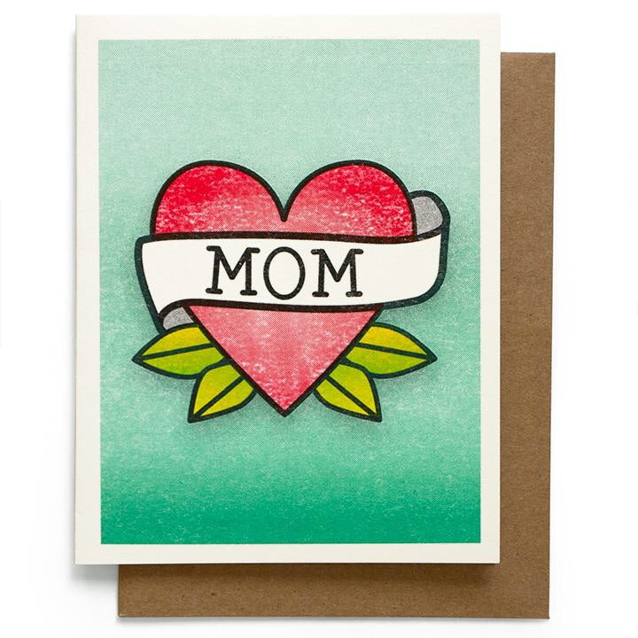 Mom tattoo card