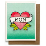 Mom tattoo card
