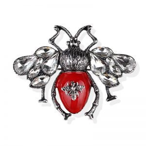 
            
                Load image into Gallery viewer, Vintage Bee Brooch Red
            
        