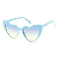 Heart Frame Sunglasses Two Tone Lens