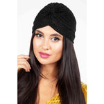 Leila Black Sparkle Turban