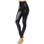 Shiny Black Faux leather Leggings S-3X