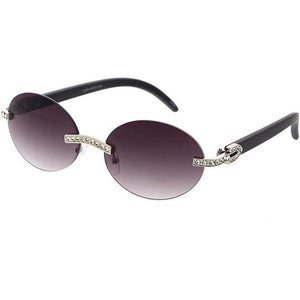 Small oval rimless sunglasses 90’s